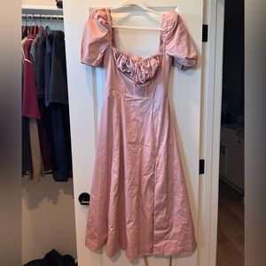 Midi Flowy Pink Dress